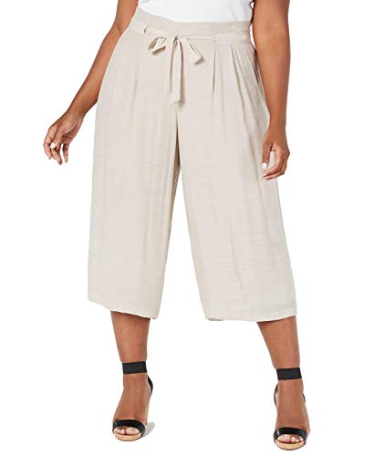 JM Collection Plus Size Wide Leg Capri Pants