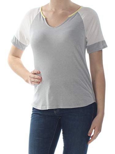 Juniors' Colorblocked Burnout Football T-Shirt