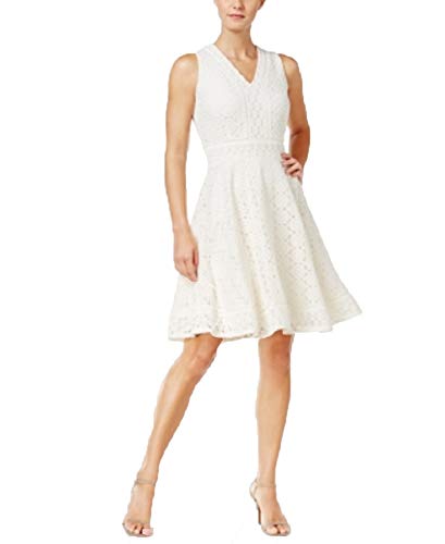 Charter Club Petite Lace Fit Flare Dress