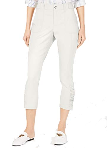 INC Curvy Ruched-Hem Cropped Pants