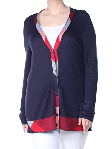 Charter Club Tipped Boyfriend Cardigan Sweater