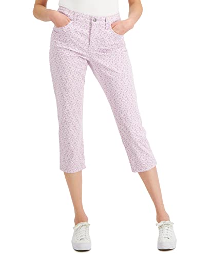 Charter Club Bristol Printed Skinny Capri Jeans