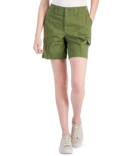 Style & Co Womens Printed Cargo Shorts