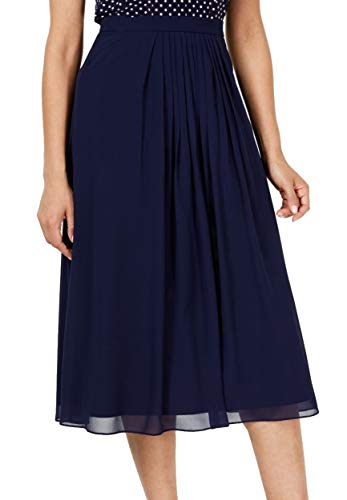 Anne Klein Solid Pleated Skirt Distant Mountain 2