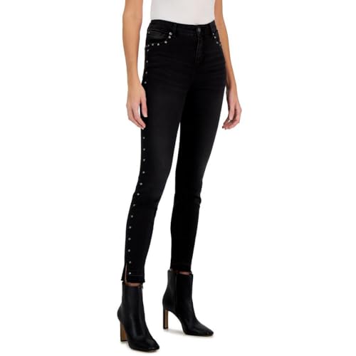 INC International Concepts Womens High Rise Studded Skinny Jeans
