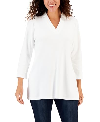 Karen Scott Womens Cotton Tunic Top