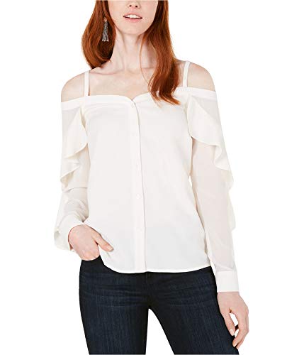 Bar III Off The Shoulder Ruffle Trim Blouse