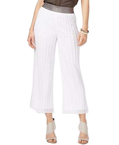 Alfani Petite Metallic-Waistband Culottes