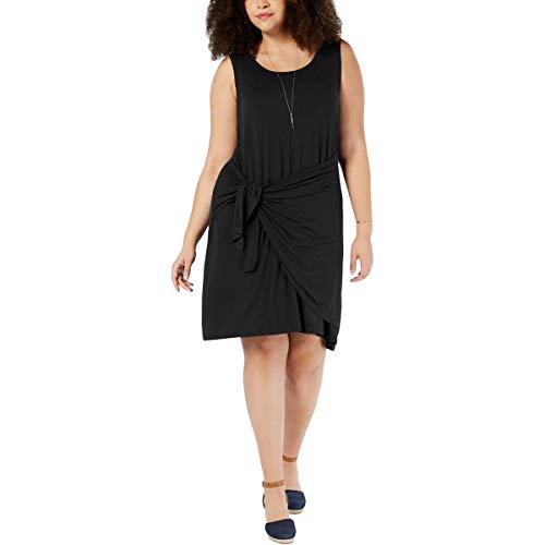 Plus Size Tie-Front Swing Dress