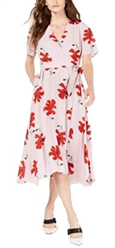 Petite Printed Wrap Dress