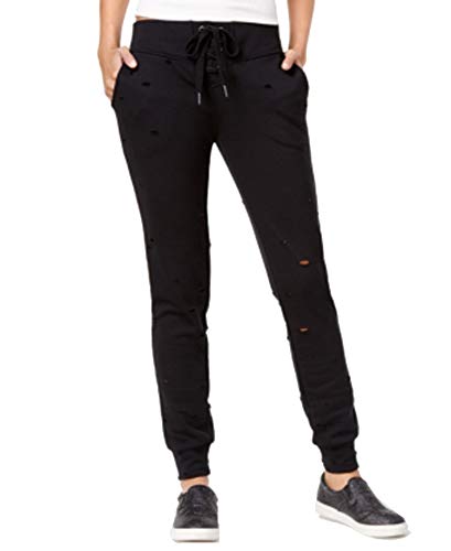 Almost Famous Lace Up Ripped Jogger Pants