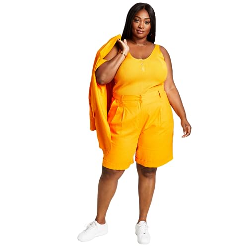 Now This Trendy Plus Size Bermuda Shorts