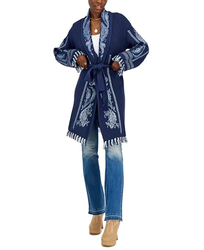 INC International Concepts Embroidered Cardigan2