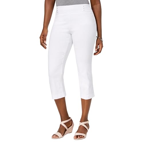 JM Collection Embellished Pull On Capri Pants