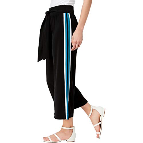 I.N.C. Varsity-Stripe Cropped Wide-Leg Pants