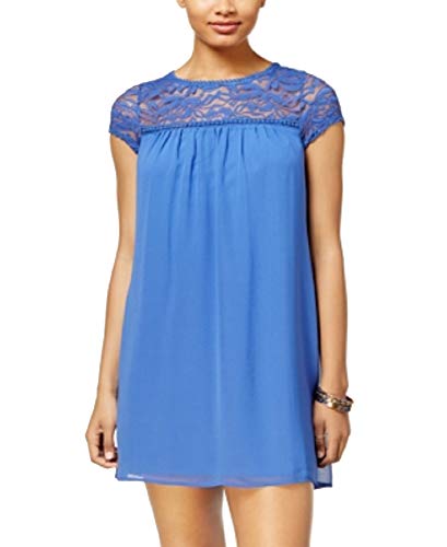 As U Wish Juniors Lace Yoke Shift Dress