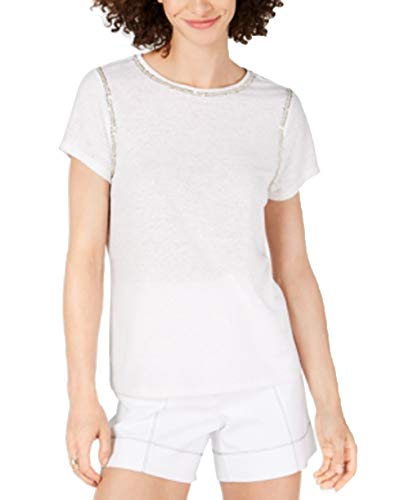 Petite Sequin Stitch T-Shirt