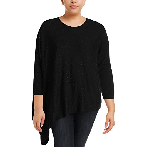 Anne Klein Studded Poncho Sweater