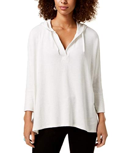 Petite 3/4-Sleeve Hooded Top