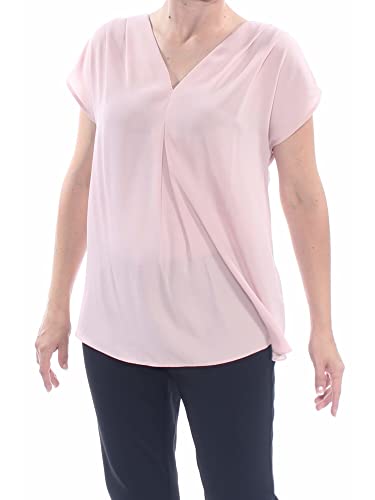 Inverted-Pleat V-Neck Top