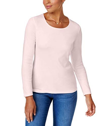 Karen Scott Cotton Scoop Neck Top