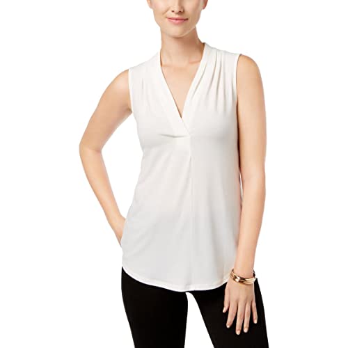 Charter Club Petite Pleated Top