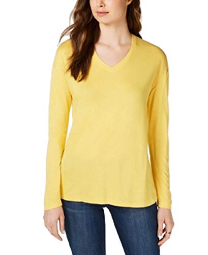 Dropped Shoulder V-Neck Jersey Top