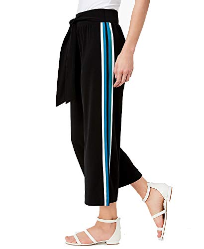 I.N.C. Varsity-Stripe Cropped Wide-Leg Pants