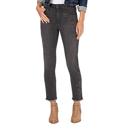 Style & Co Embroidered Slim Ankle Jeans