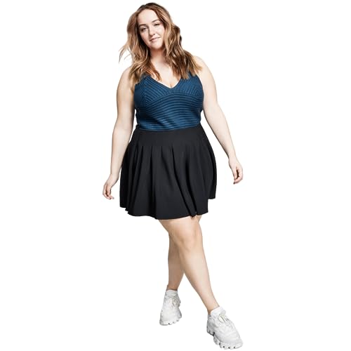 Now This Trendy Plus Size Pleated Tennis Skirt