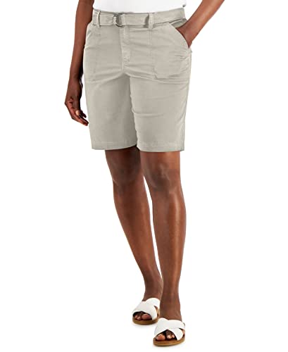 Karen Scott Belted Pocket Shorts