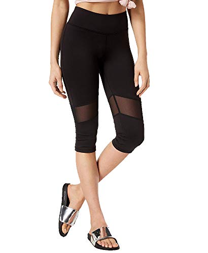 Material Girl Active Juniors Cropped Mesh Inset Leggings