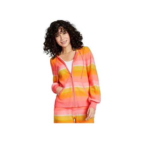 Charter Club Cashmere Sherbet Striped Hoodie