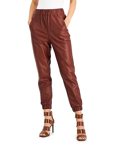 INC International Concepts Faux Leather Joggers