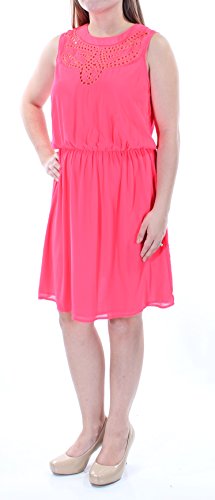 Maison Jules Eyelet-Cutout A-Line Dress