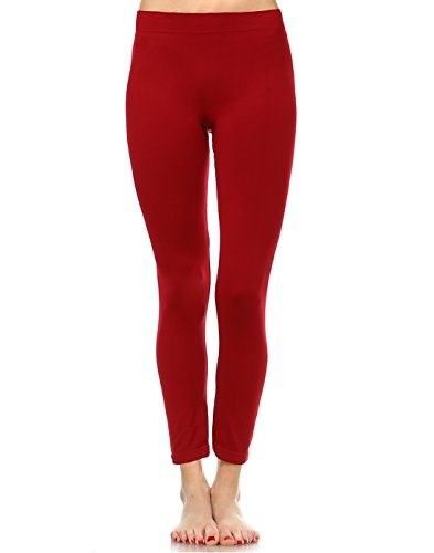 White Mark Solid Leggings