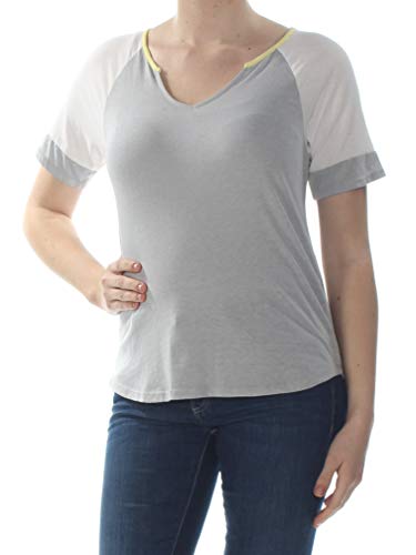 Juniors' Colorblocked Burnout Football T-Shirt