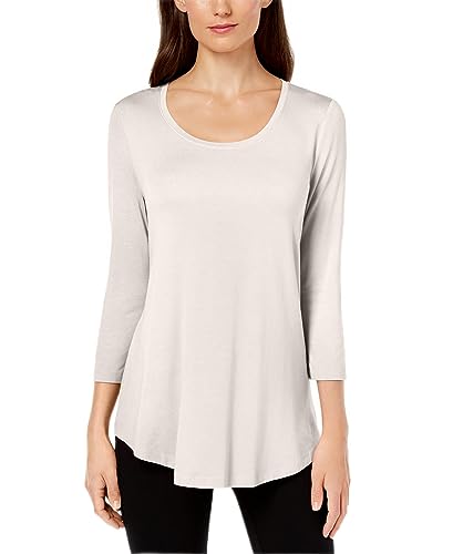 JM Collection Scoop Neck Top