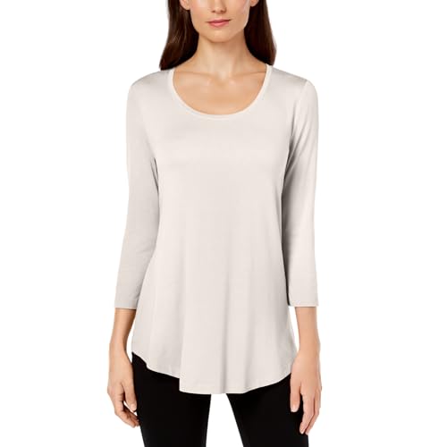 JM Collection Scoop Neck Top