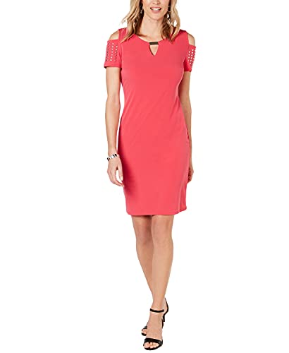 Studded Cold-Shoulder Dress