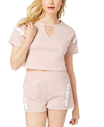 Material Girl Active Juniors Lace Up Crop Top