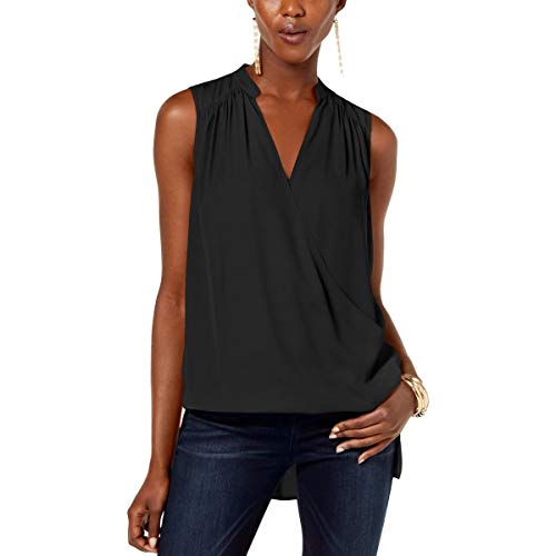 High Low Surplice Neck Top