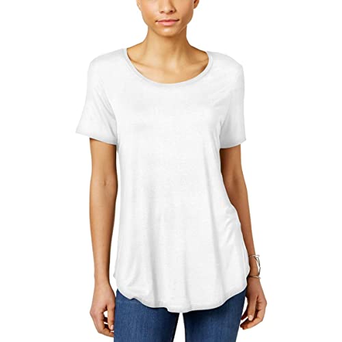 JM Collection Petite Shirttail Hem Top