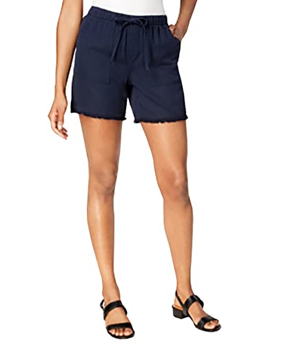 Frayed-Hem Pull-On Shorts