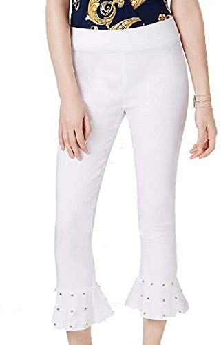 Studded Ruffle Hem Pants