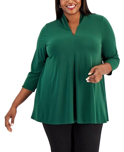 Alfani Plus Size V Neck Top