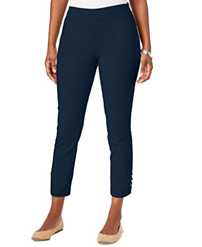 Petite Laced-Hem Bootcut Pants