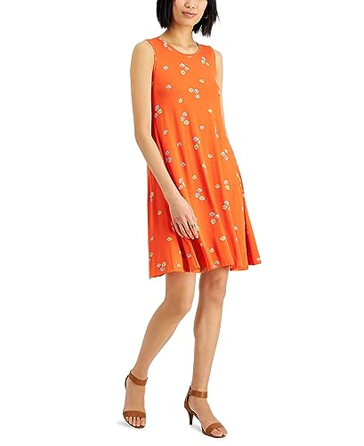 Style & Co Printed Knit Tank Dress