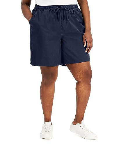 Karen Scott Plus Size Gemma Cotton Shorts