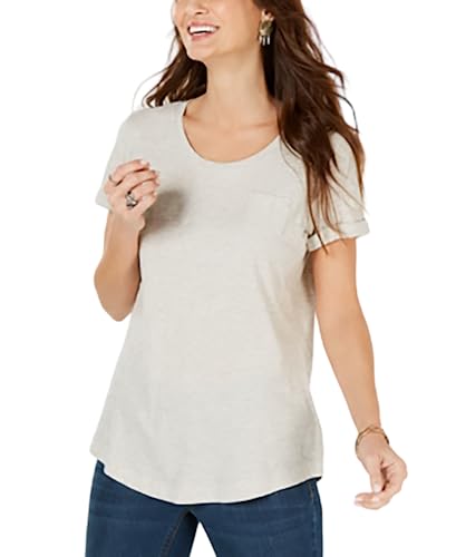 Style & Co Cuffed Sleeve Cotton T-Shirt